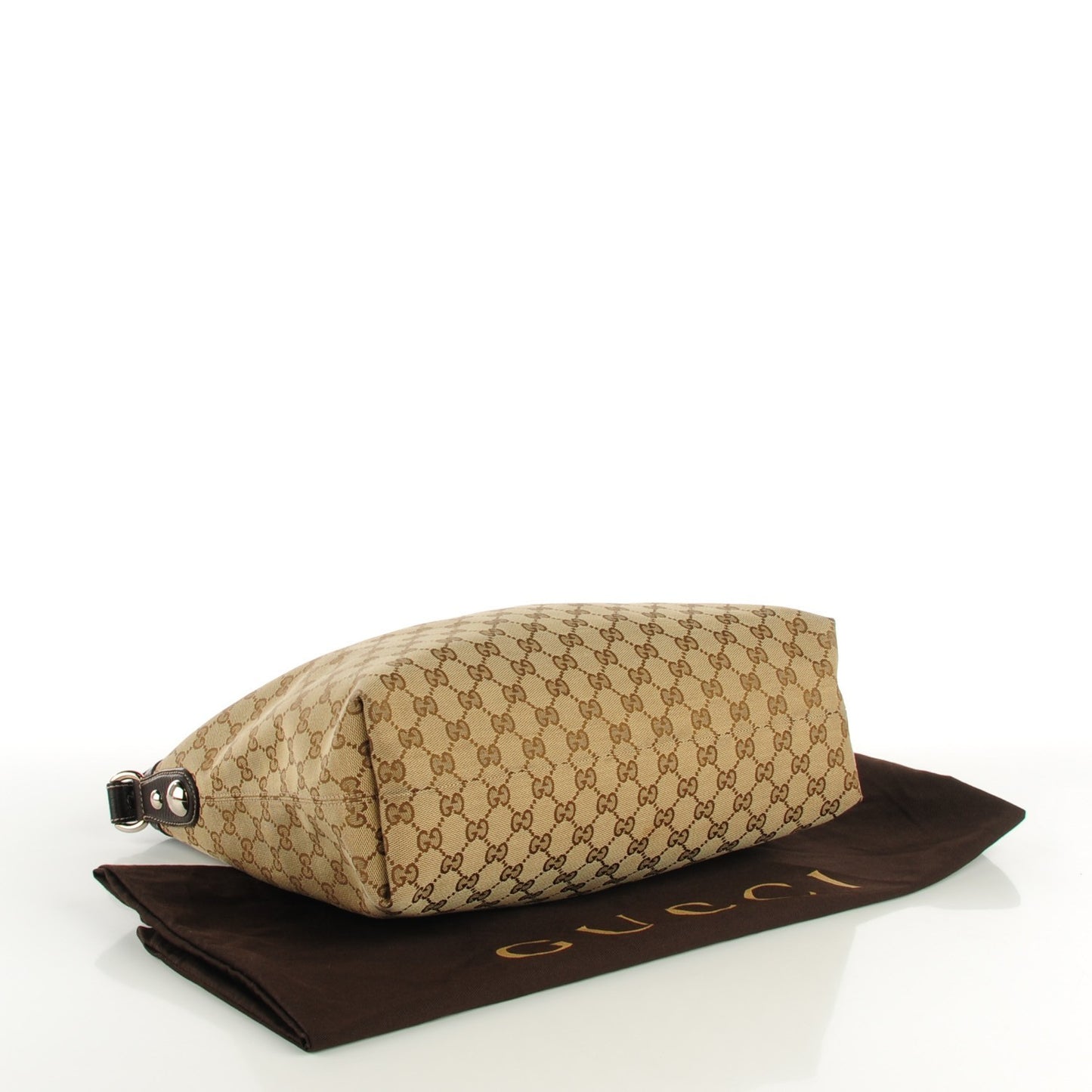 Monogram Medium Icon Bit Hobo Dark Brown