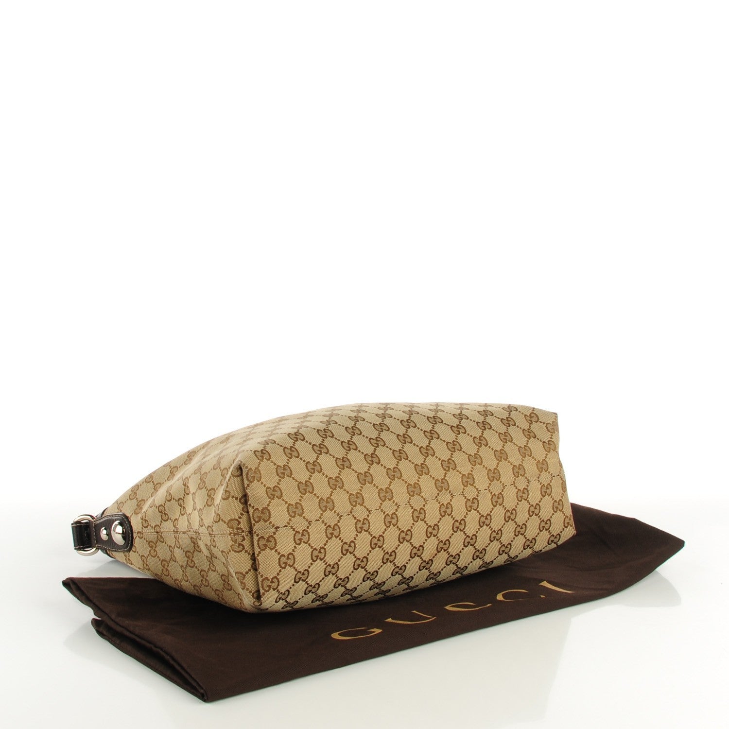 Gucci Monogram Medium Icon Bit Hobo Dark Brown 4 of 7