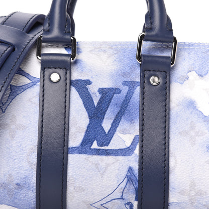 Louis Vuitton Monogram Watercolor Keepall XS Blue 10 of 11