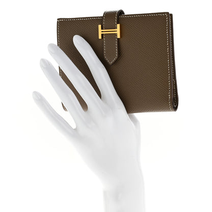 Hermes Epsom Bearn Compact Wallet Etoupe 2 of 9
