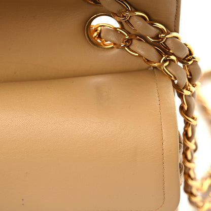 Chanel Lambskin Quilted Small Double Flap Beige 17 of 19