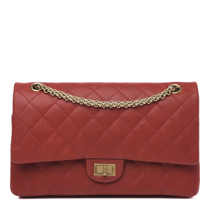 Chanel Iridescent Calfskin Quilted 2.55 Reissue 226 Flap Red 1 of 14