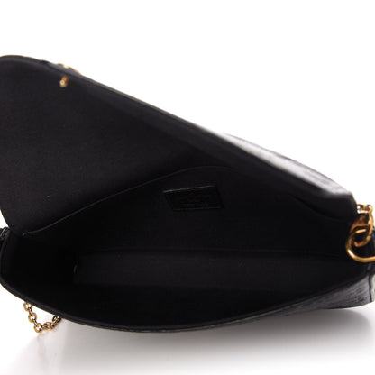 Louis Vuitton Empreinte Pochette Felicie Chain Wallet Black 5 of 10