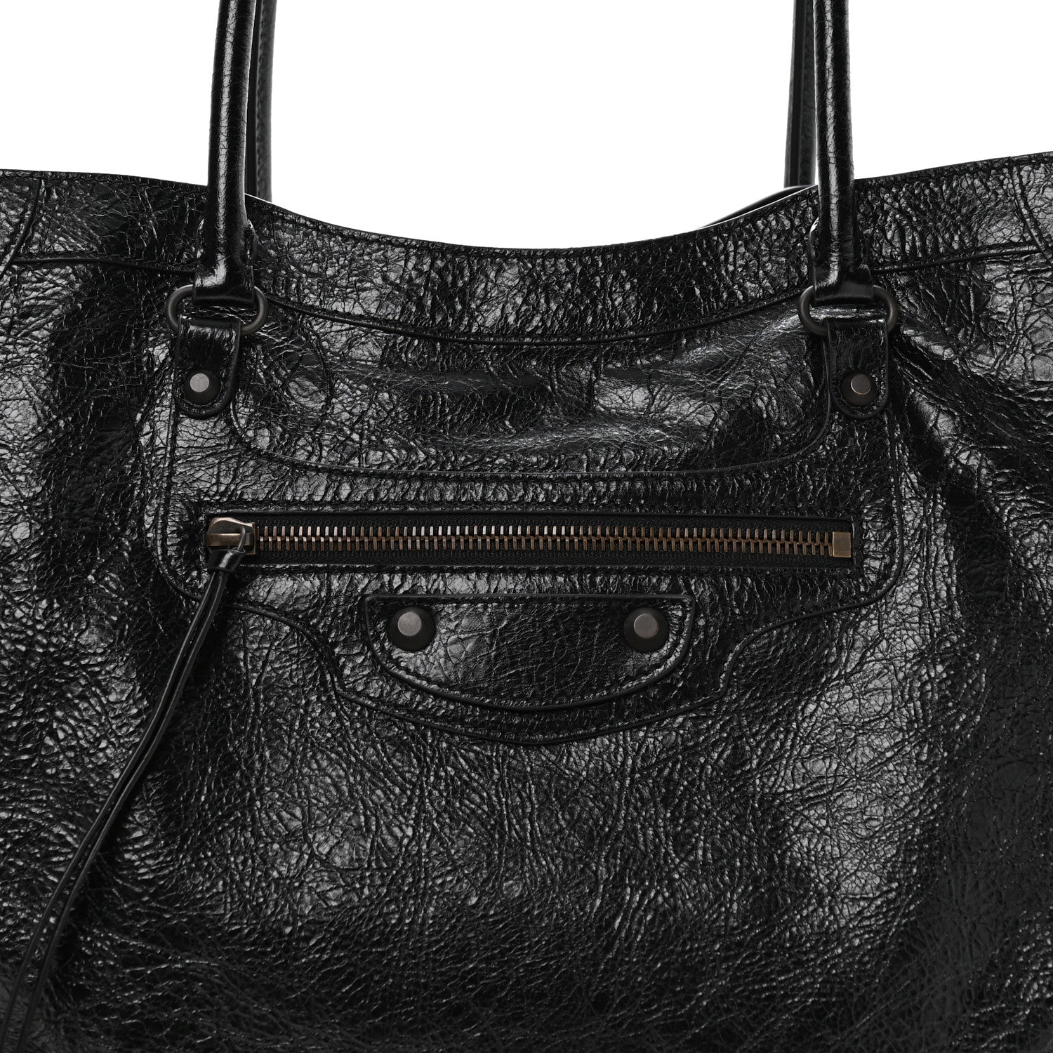 Balenciaga Agneau Arena Classic Hardware Medium Le City Tote Black 8 of 10