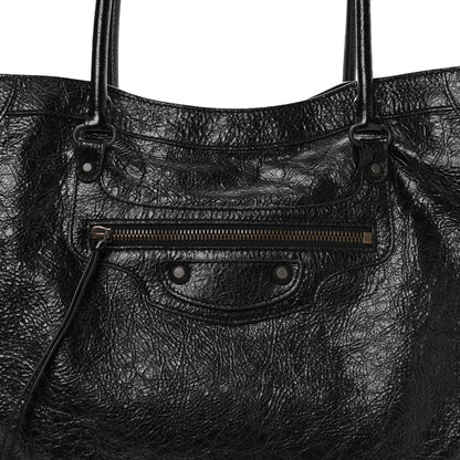Balenciaga Agneau Arena Classic Hardware Medium Le City Tote Black 8 of 10