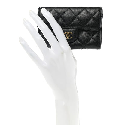 Chanel Caviar Quilted Flap Card Holder Black 2 of 10