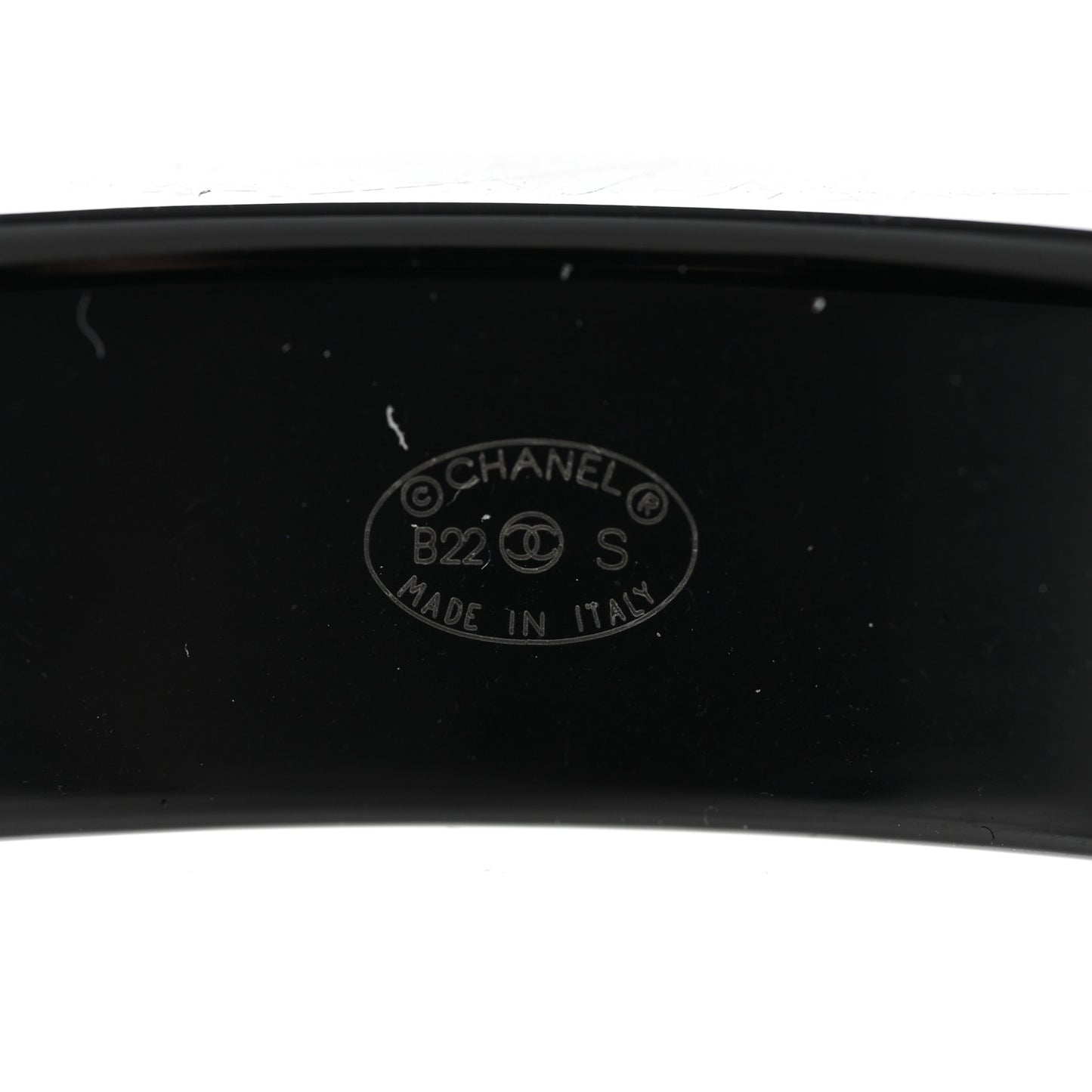 Resin Logo Bangle Bracelet Blue Black