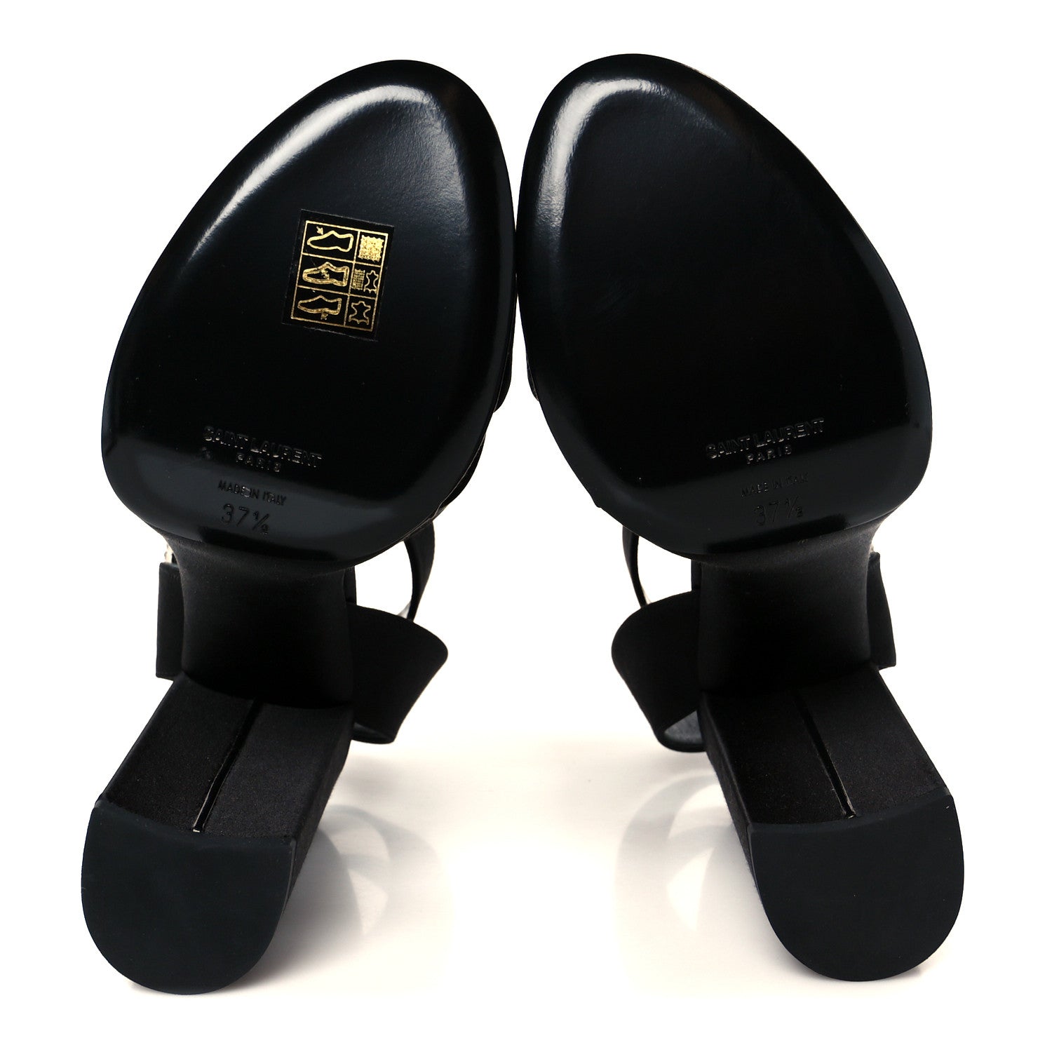 Saint Laurent Raso Regale Jota 85 Heaven Platform Sandals 37.5 Black 6 of 9