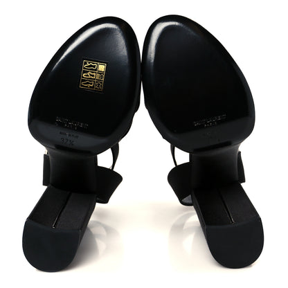 Saint Laurent Raso Regale Jota 85 Heaven Platform Sandals 37.5 Black 6 of 9