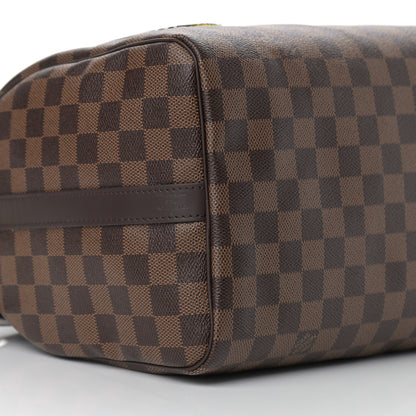 Louis Vuitton Damier Ebene Patches Speedy Bandouliere 30 7 of 8