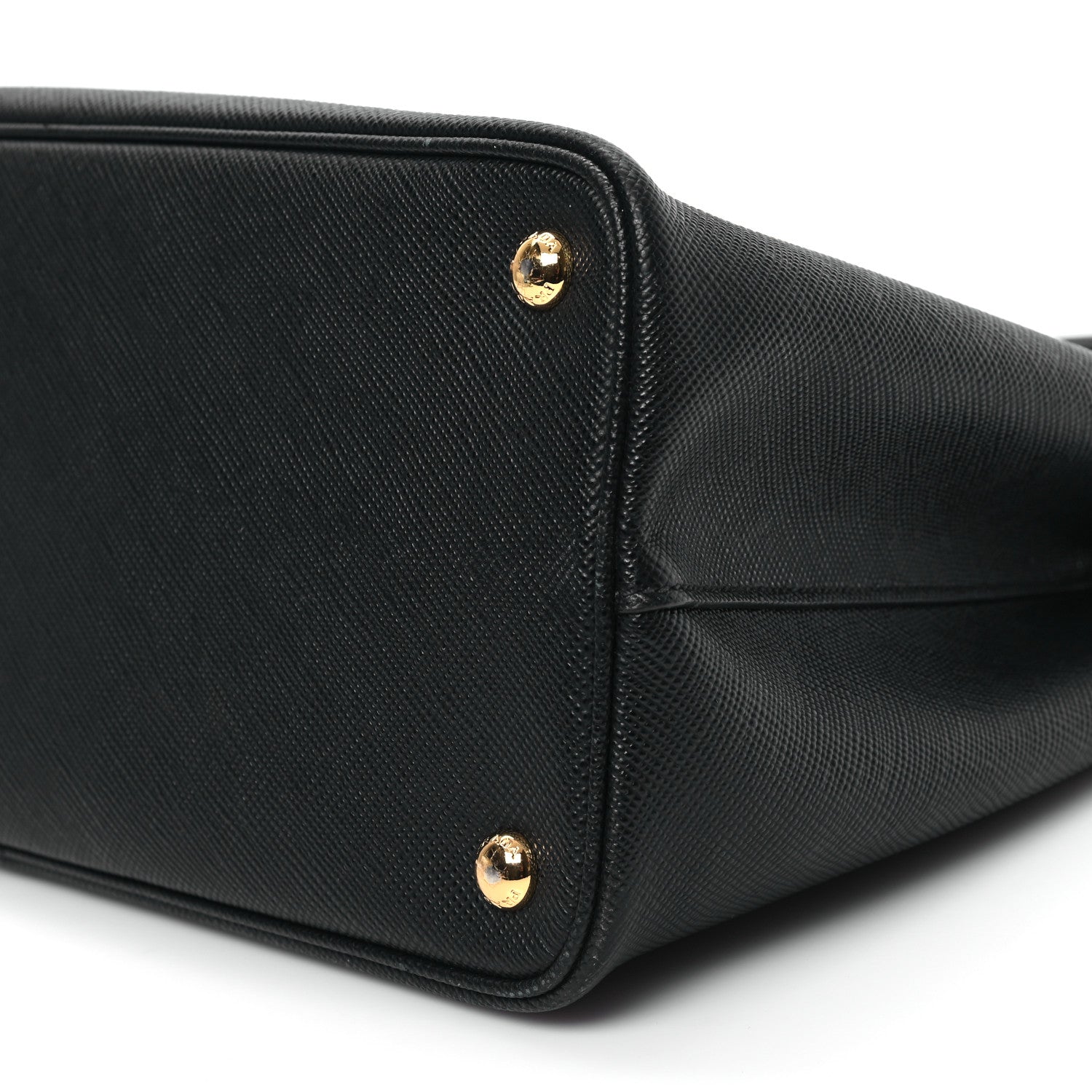 Prada Saffiano Cuir Medium Double Bag Black Fuoco 9 of 12