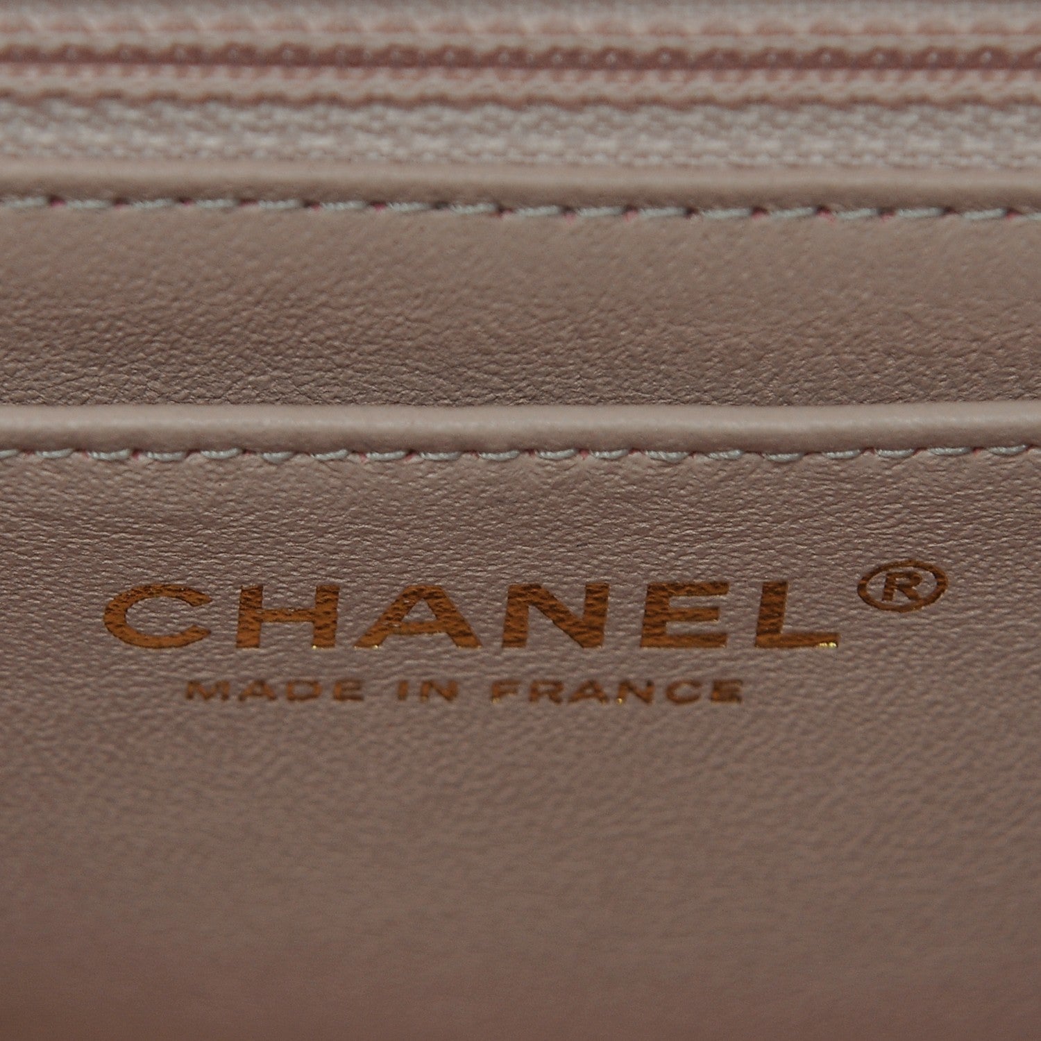 Chanel Calfskin Chevron Quilted Mini Rectangular Flap Light Pink 7 of 8