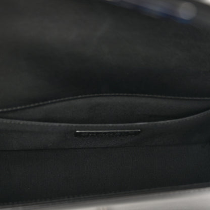 Chanel Calfskin Chevron Quilted Medium Boy Flap Black 6 of 10