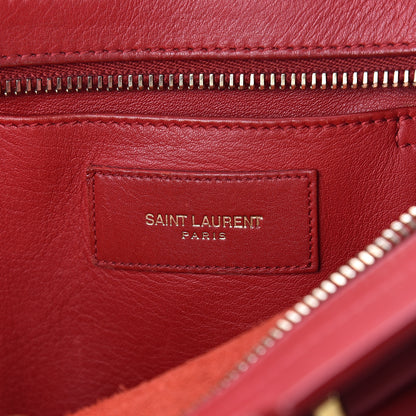 Saint Laurent Calfskin Small Classic Y Cabas Red 5 of 8