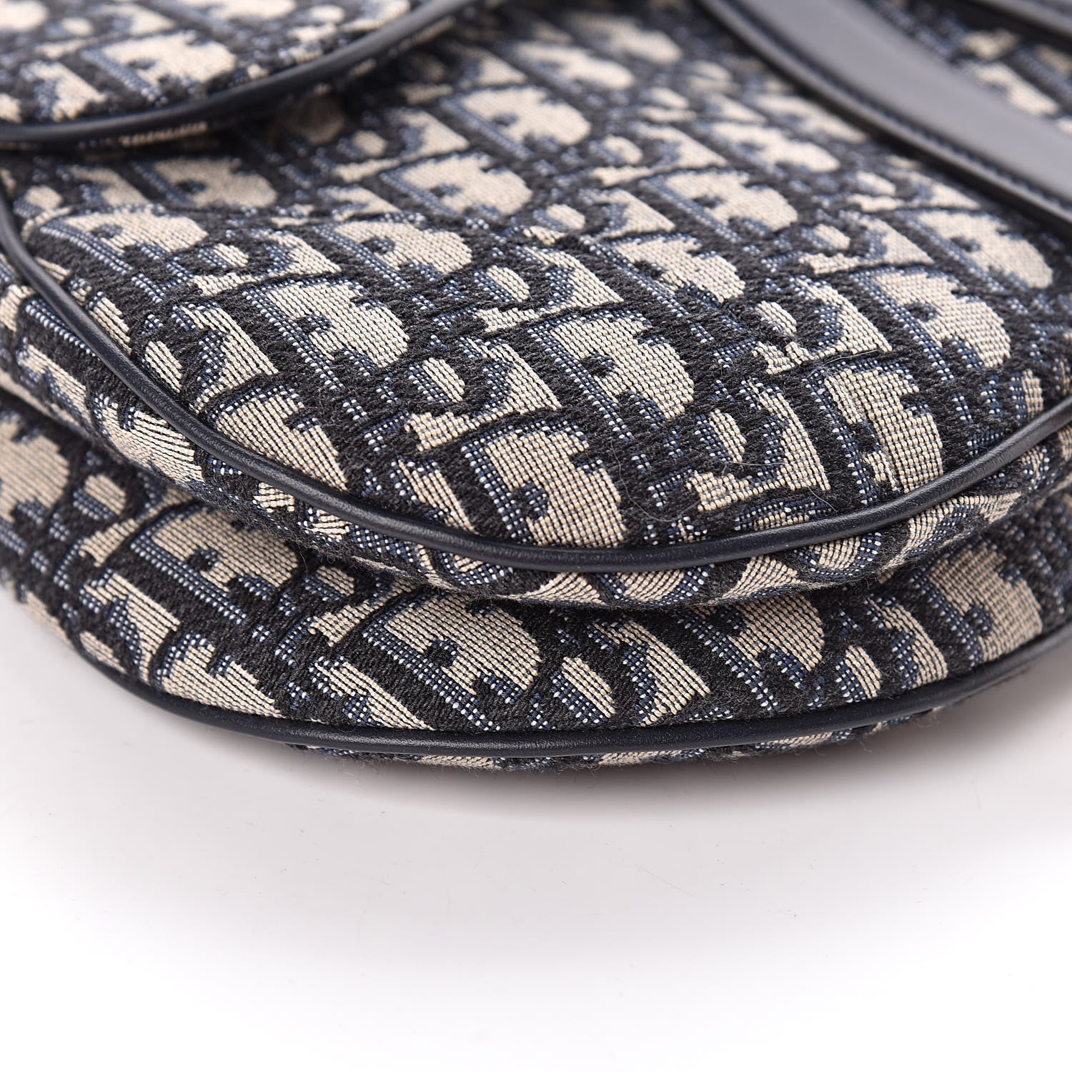 Christian Dior Oblique Saddle Bag Blue 9 of 10