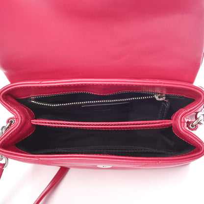 Saint Laurent Calfskin Y Quilted Monogram Toy Loulou Crossbody Bag Freesia 5 of 9