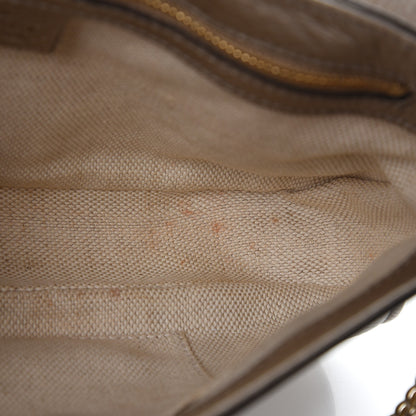 Gucci Metallic Pebbled Calfskin Medium Soho Flap Crossbody Golden Beige 11 of 11