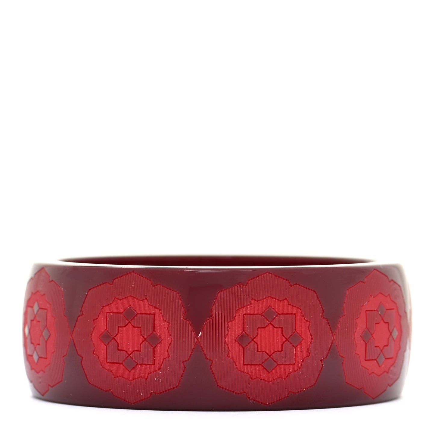 Resin Paloma Picasso Zellige Bangle Bracelet Red