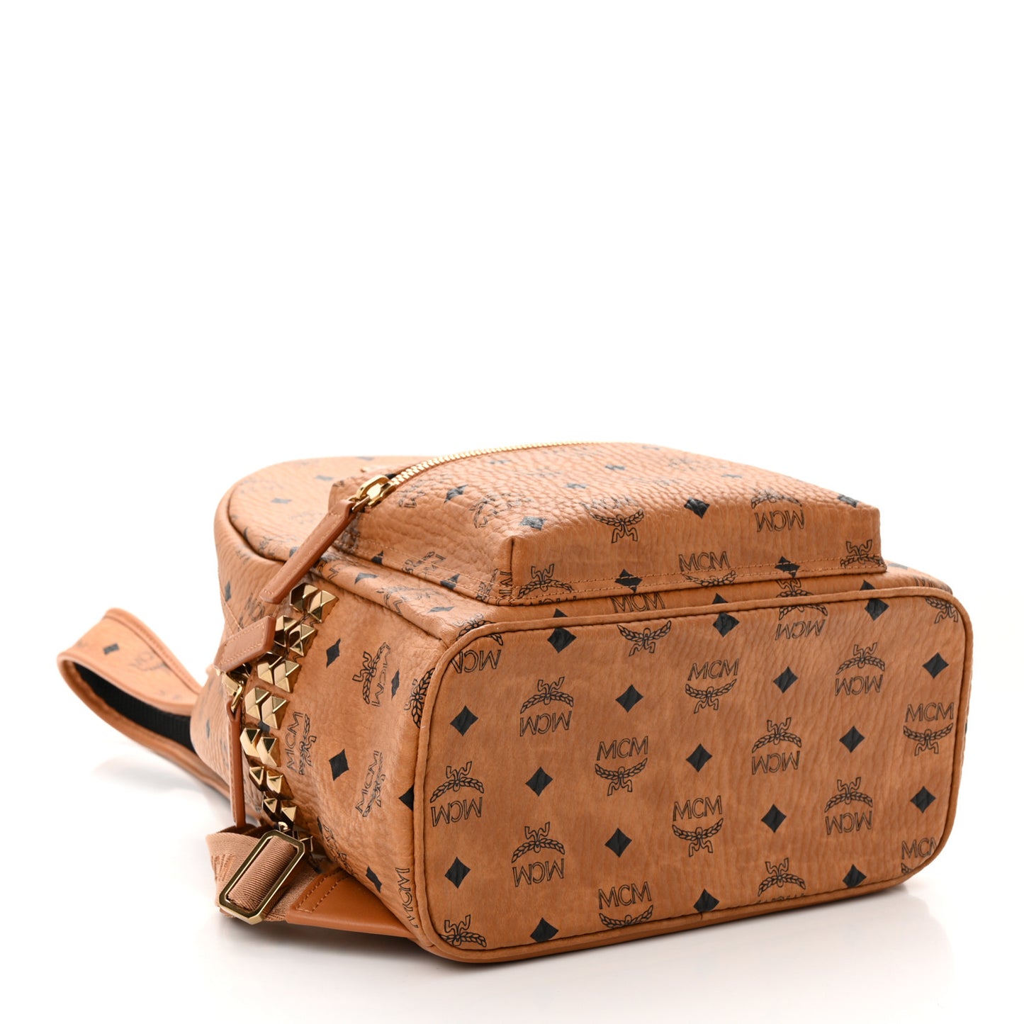 Visetos Small Side Stud Stark Backpack Cognac