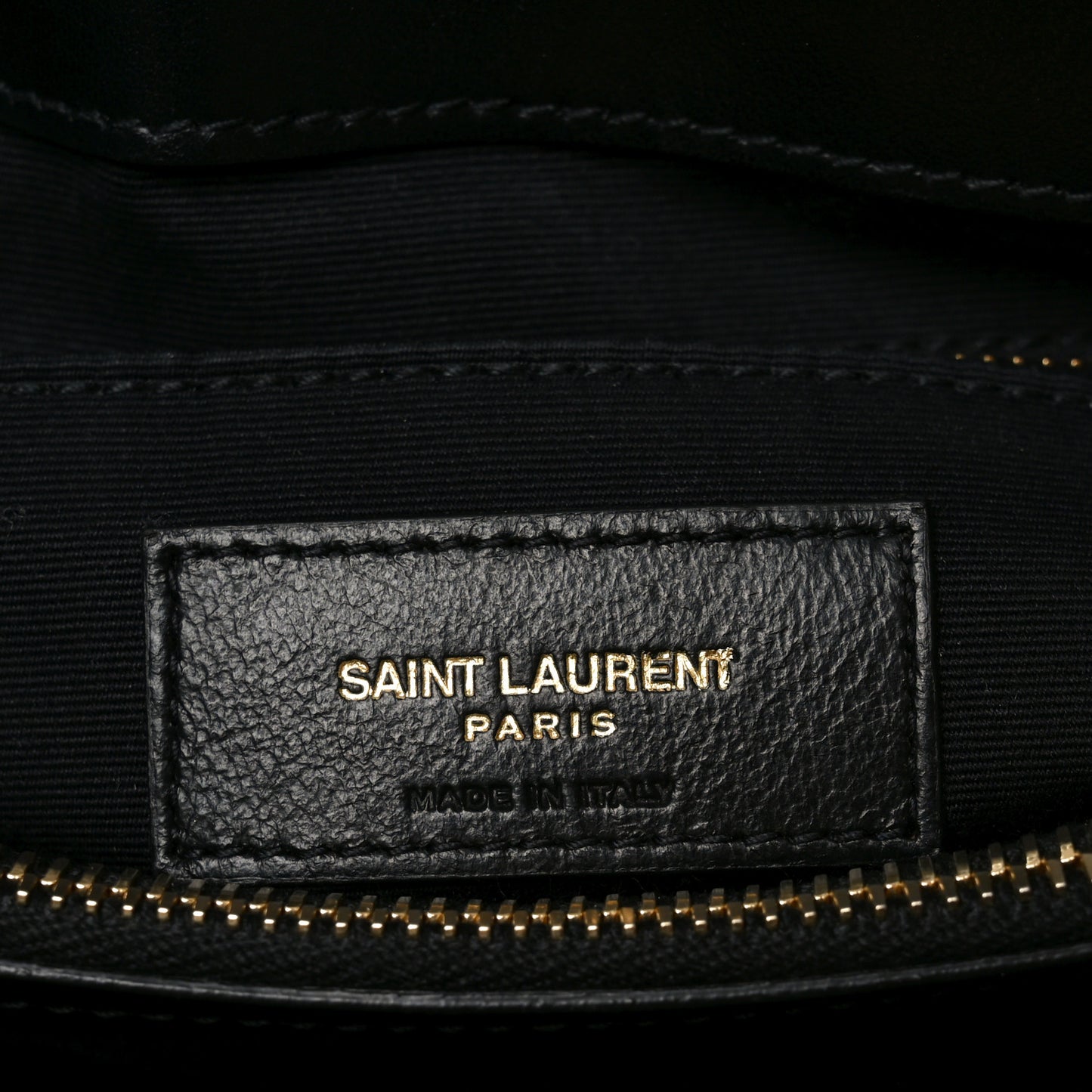 Calfskin Y Quilted Monogram Medium Loulou Chain Satchel Black