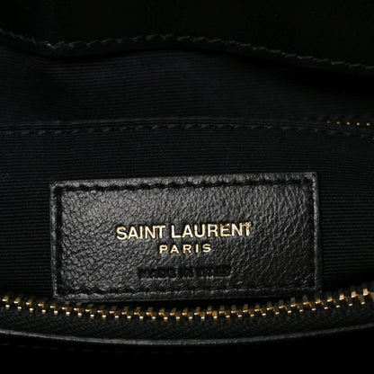 Saint Laurent Calfskin Y Quilted Monogram Medium Loulou Chain Satchel Black 7 of 10