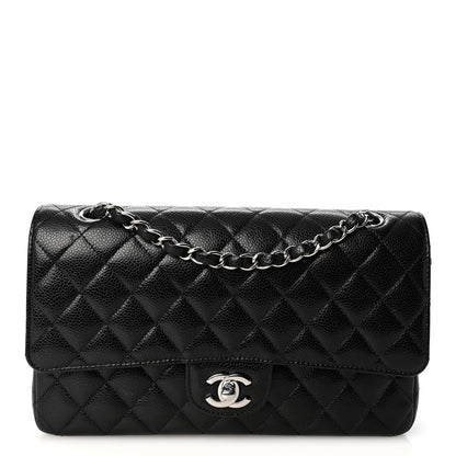 Chanel Caviar Quilted Medium Double Flap Black 2 of 19