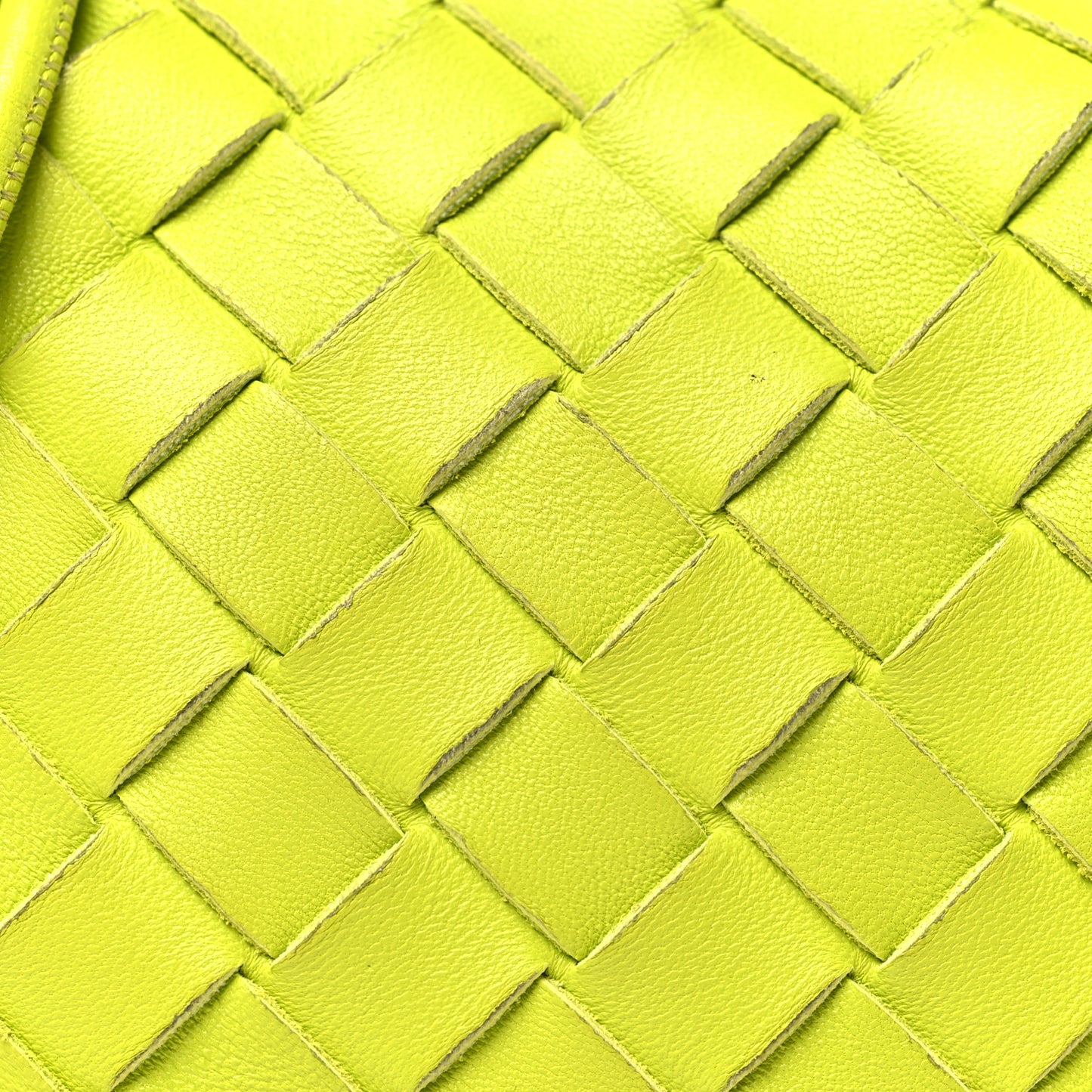 Nappa Intrecciato Mini Loop Camera Bag Acid Kiwi
