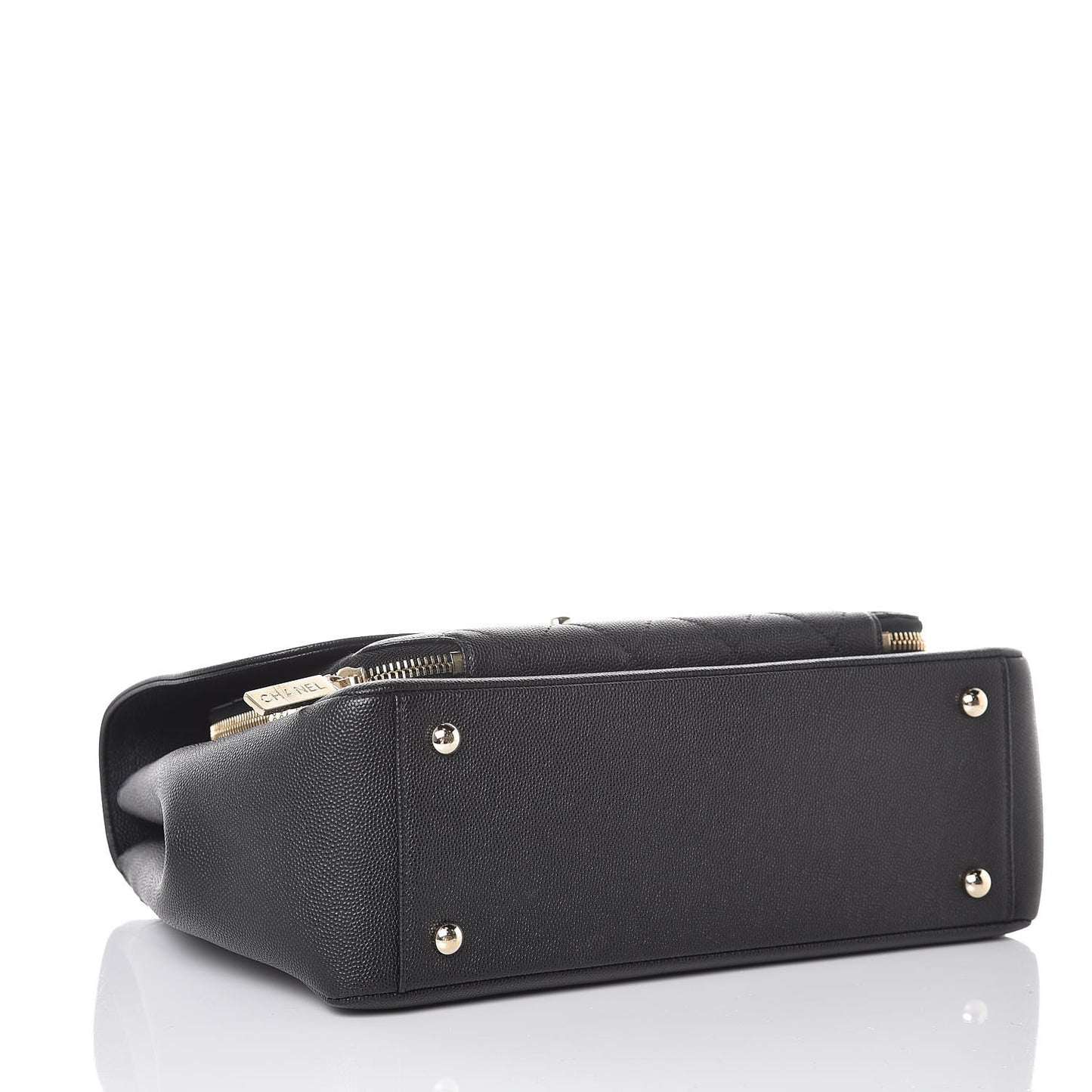 Caviar Quilted Large Business Affinity Flap Black
