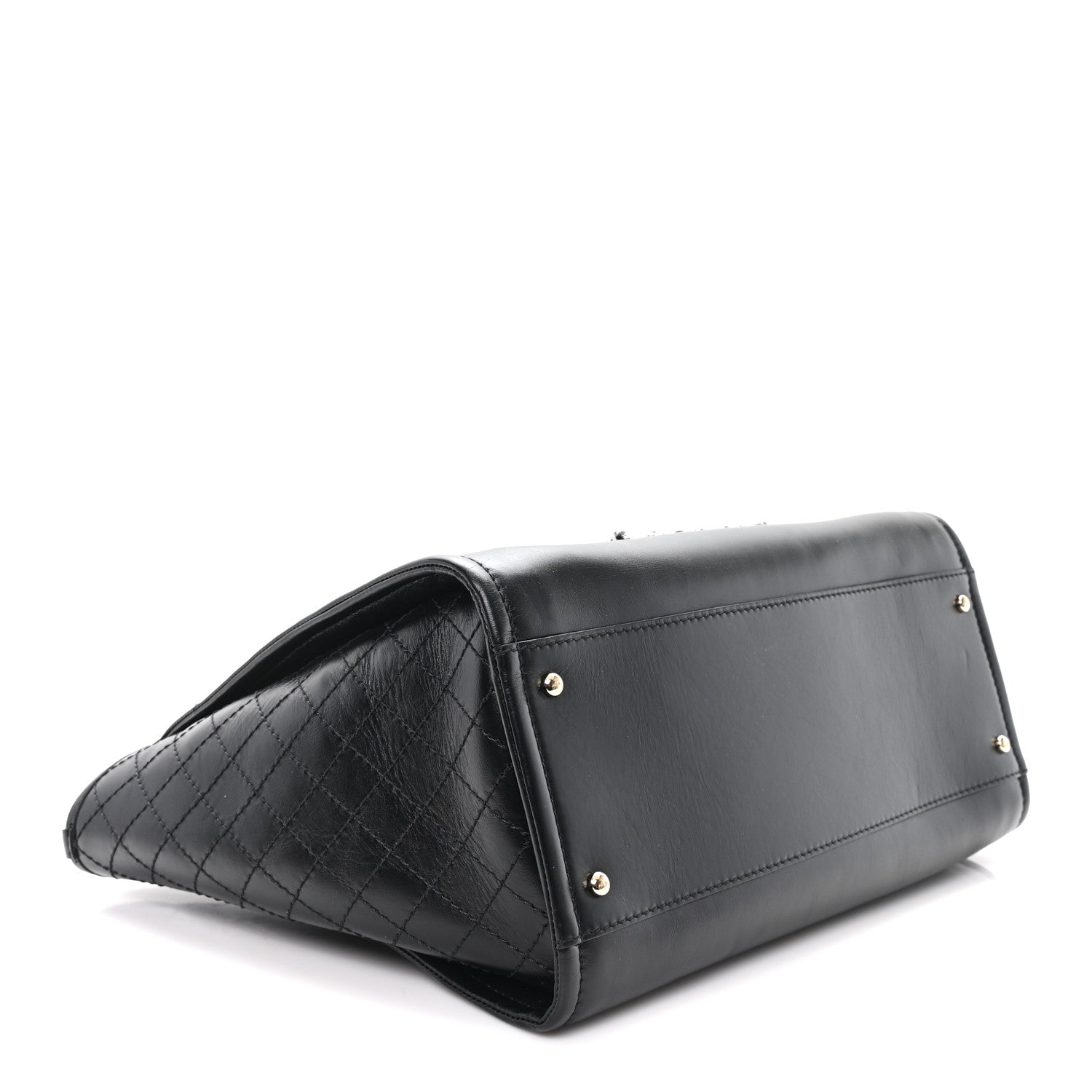 Chanel Calfskin Tweed Medium Deauville Tote Black Multicolor 4 of 12