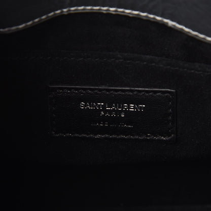 Saint Laurent Metallic Crinkled Calfskin Nano Supple Sac De Jour Silver 6 of 7