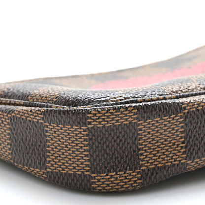 Louis Vuitton Damier Ebene Complice Trunks and Bags Mini Pochette Accessories Red 7 of 8