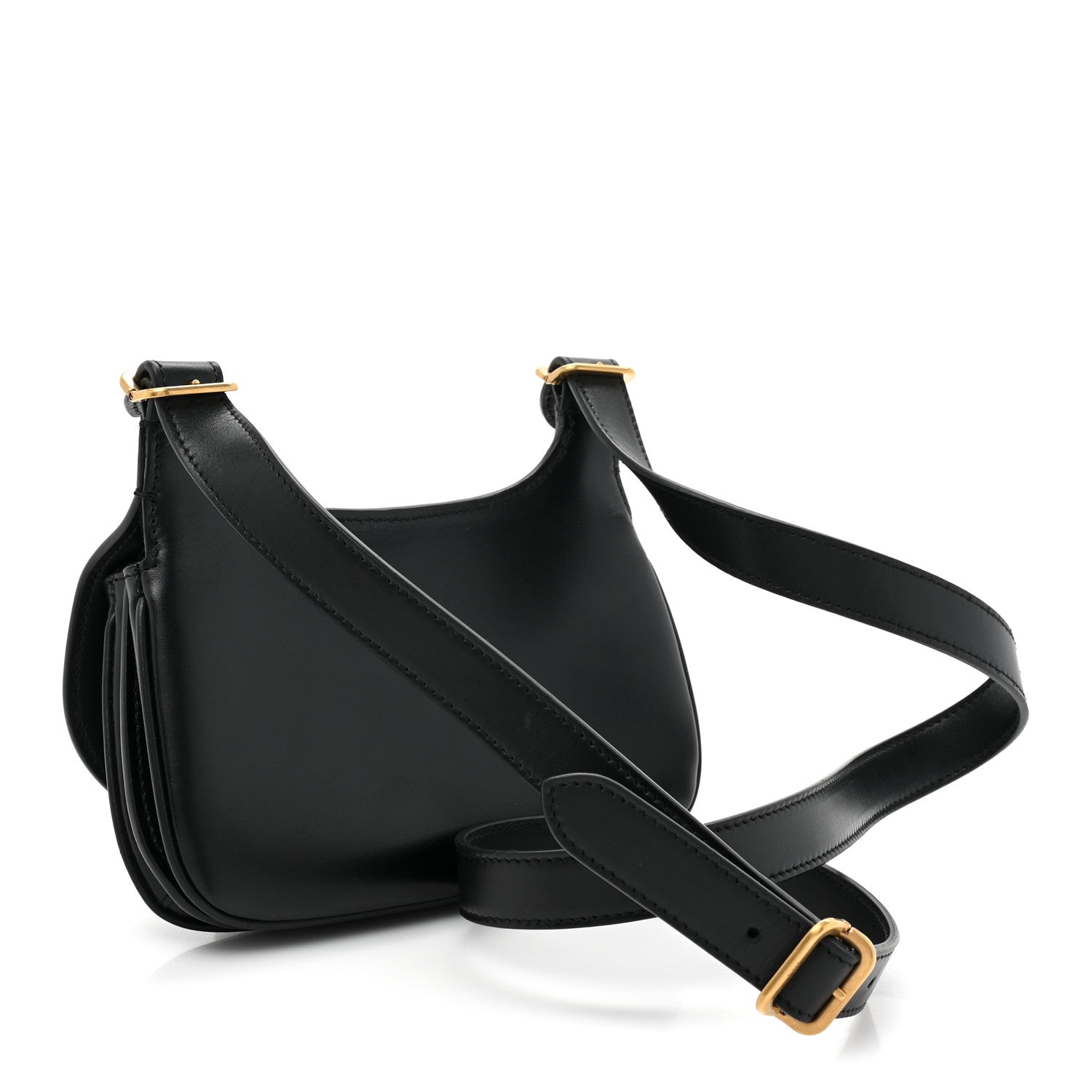 Saint Laurent Smooth Calfskin Small Charlie Shoulder Bag Black 3 of 12