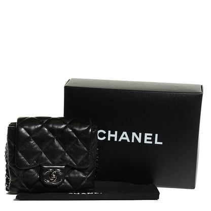 Chanel Lambskin Quilted Mini Chanel 3 Flap Black 5 of 10