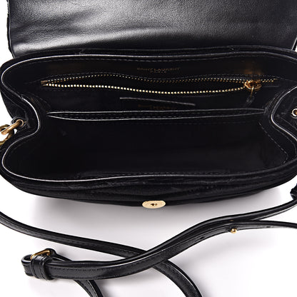 Saint Laurent Velvet Y Quilted Monogram Toy Loulou Chain Satchel French Black 7 of 13