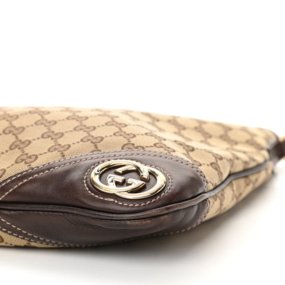 Gucci Monogram Medium New Britt Hobo Dark Brown 10 of 11