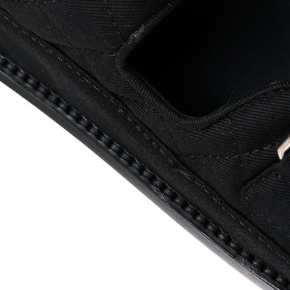 Chanel Denim Velcro Dad Sandals 41.5 Black 10 of 11