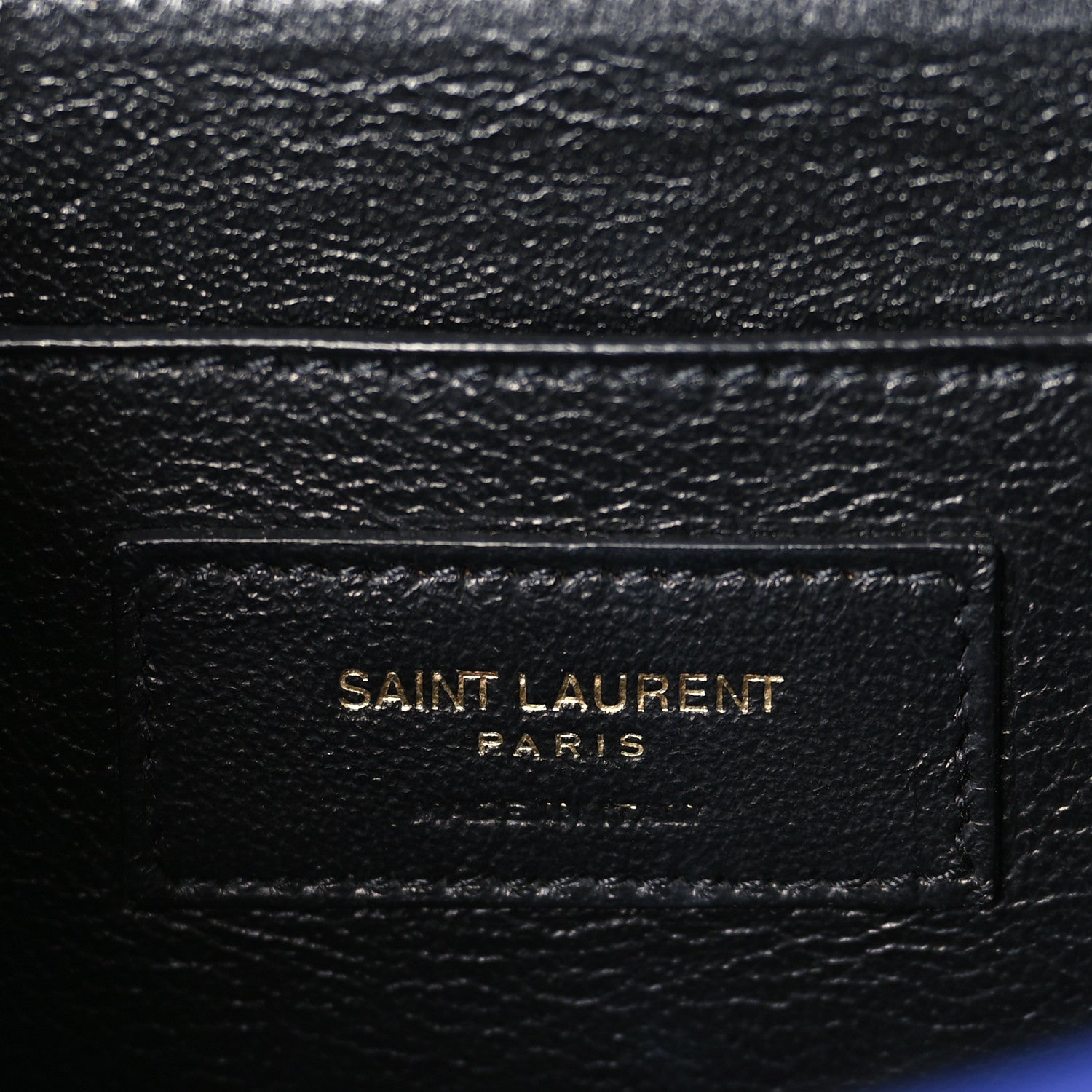 Saint Laurent Box Calfskin Monogram Medium Solferino Satchel Blue 6 of 9
