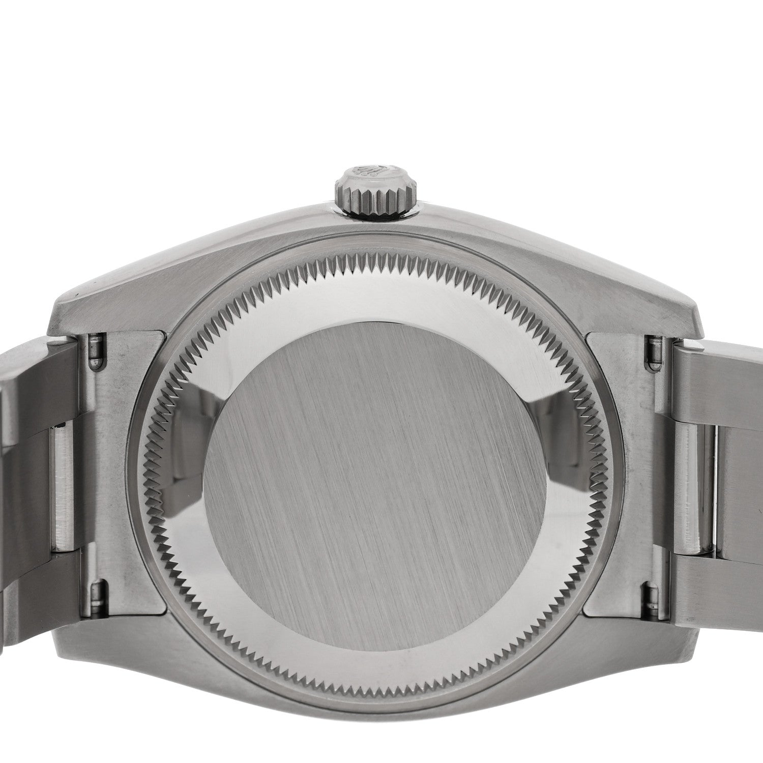 Rolex Stainless Steel 18K White Gold Diamond 34mm Oyster Perpetual Date Watch Silver 115234 4 of 5