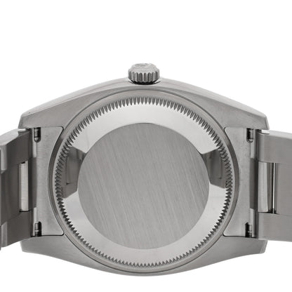 Rolex Stainless Steel 18K White Gold Diamond 34mm Oyster Perpetual Date Watch Silver 115234 4 of 5