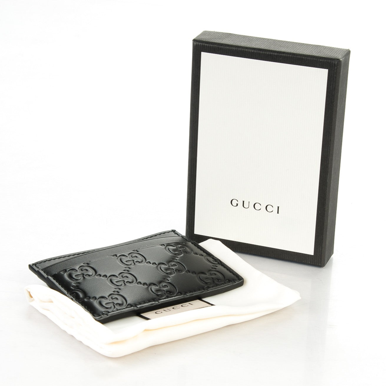 Gucci Guccissima Card Holder Black 4 of 6