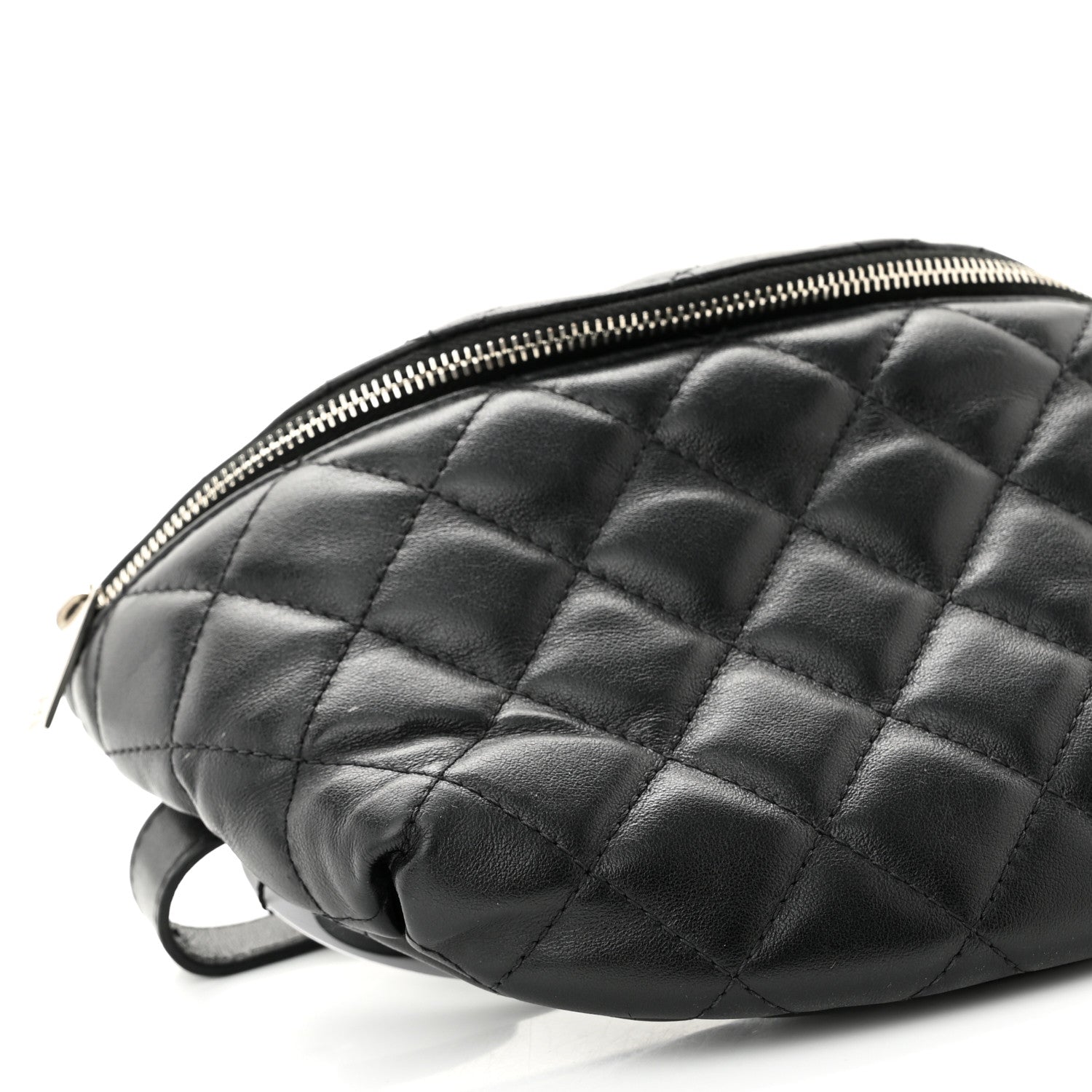 Chanel Calfskin Quilted Waist Belt Bag Black 9 of 13