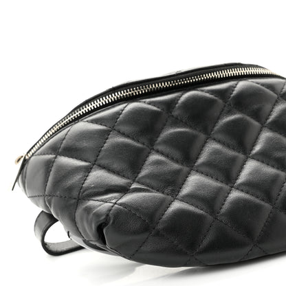 Chanel Calfskin Quilted Waist Belt Bag Black 9 of 13