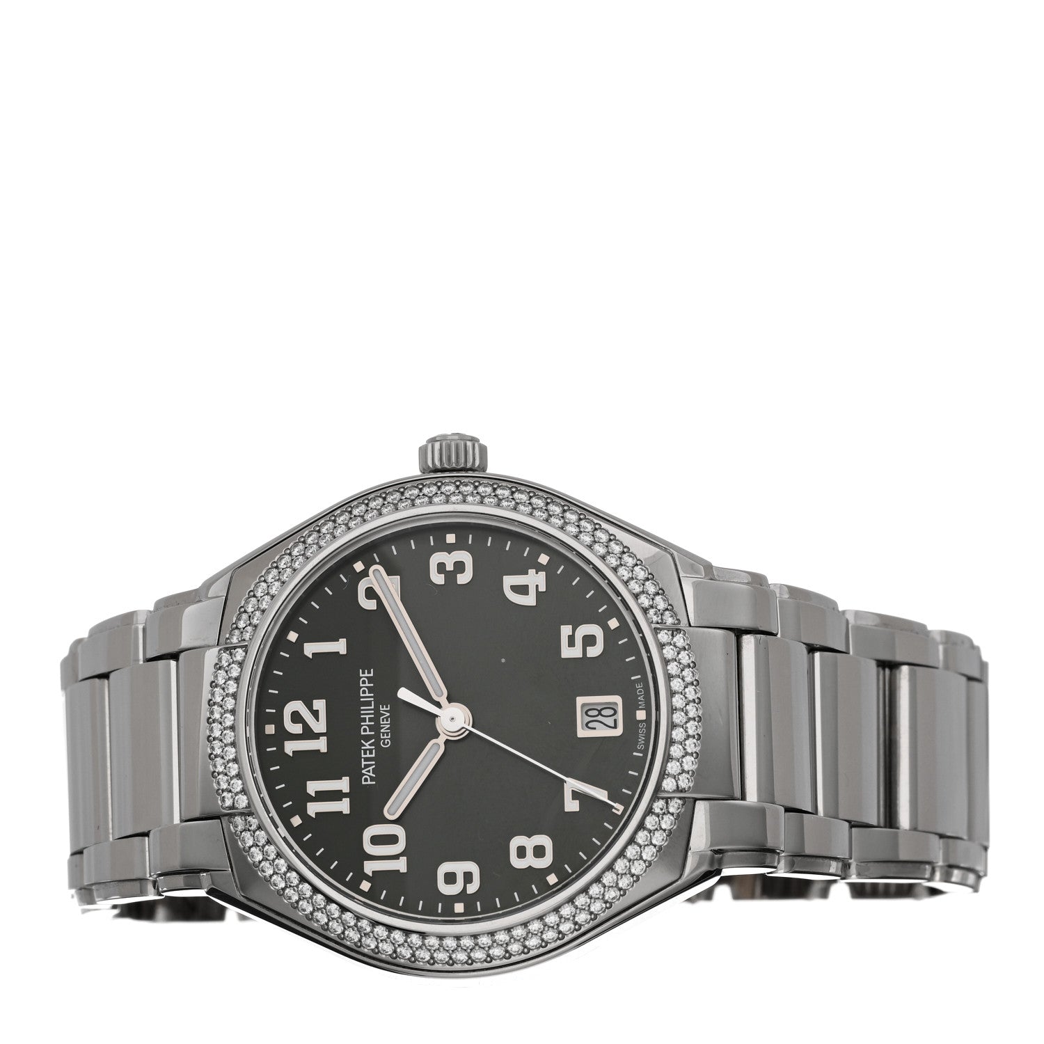Patek Philippe Stainless Steel Diamond 36mm Twenty-4 Automatic Watch Green 7300/1200A-011 2 of 5
