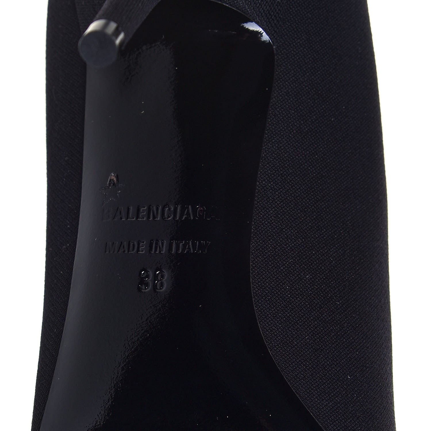 Balenciaga Spandex Pointed Toe Knife Thigh High Boots 38 Black 6 of 7