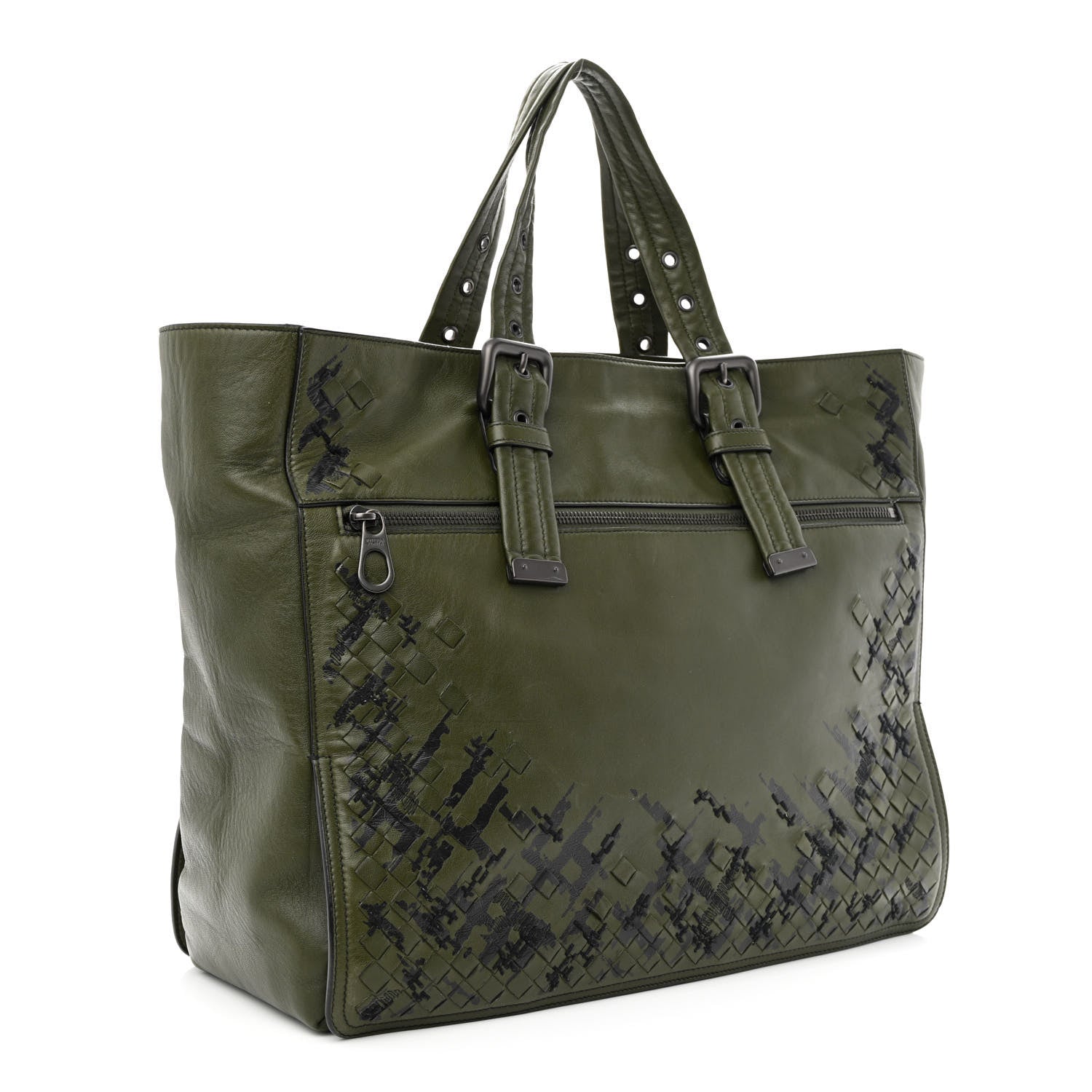 Bottega Veneta Nappa Intrecciato Tote Green 3 of 11