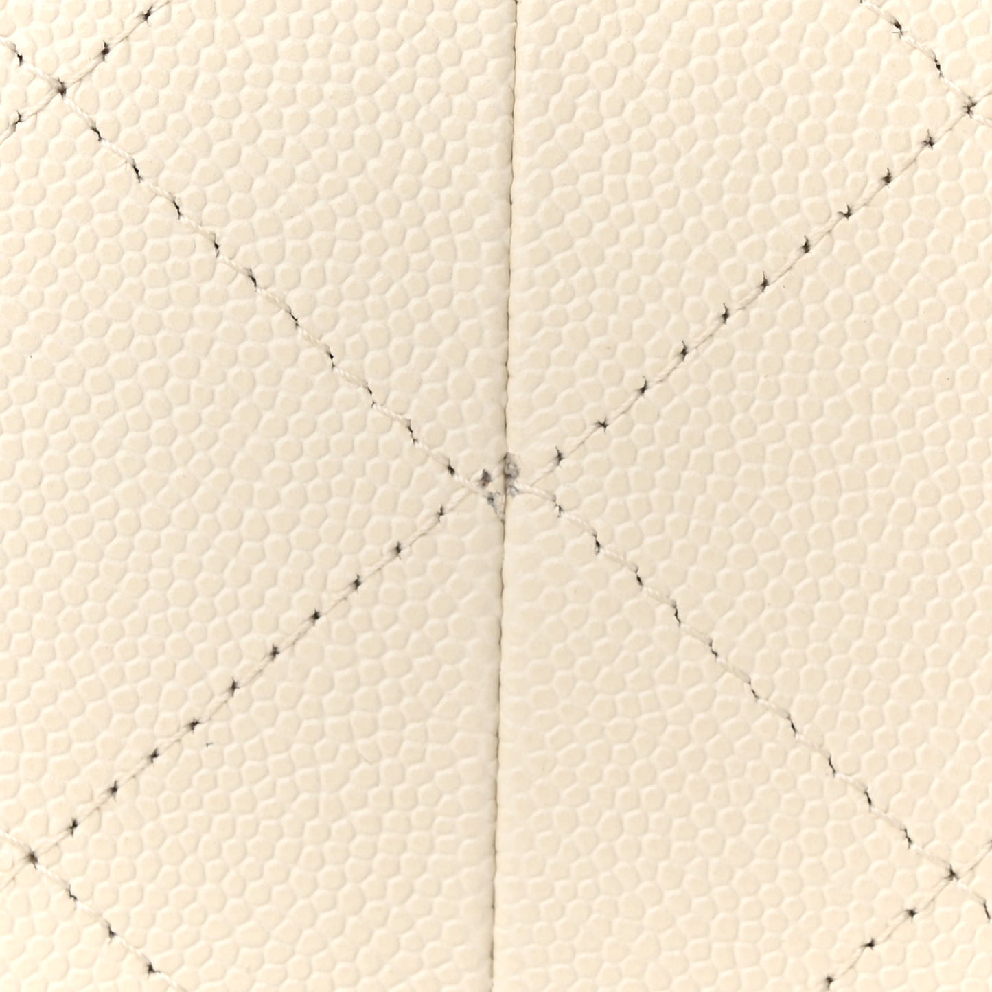 Caviar Quilted Jumbo Double Flap White