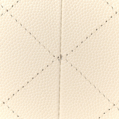 Chanel Caviar Quilted Jumbo Double Flap White 11 of 11