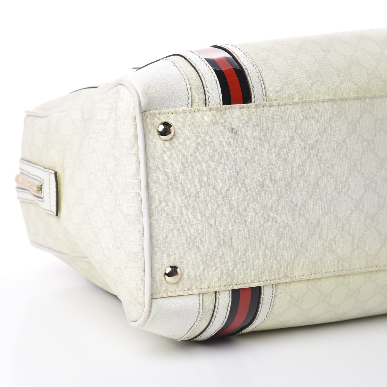 Gucci GG Plus Monogram Duffle Bag White 5 of 8