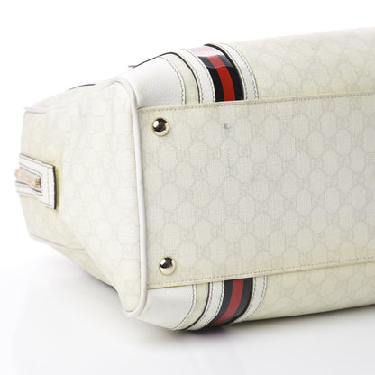 Gucci GG Plus Monogram Duffle Bag White 5 of 8