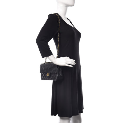 Chanel Lambskin Quilted Small Double Flap Black 3 of 13